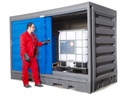 PolySafe kontejner za 8 sodov po 200 litrov ali 2 IBC po 1000 litrov, iz polietilena (PE)