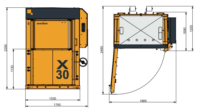 Vertikalna balirka - preša | X30