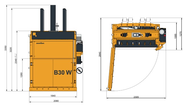 Vertikalna balirka - preša | B30 Wide