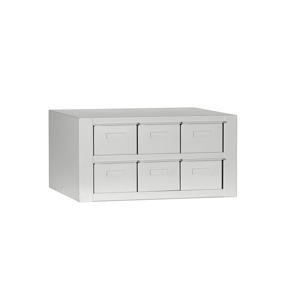Kovinski predalnik za drobni material | 6 predalčkov | S3900