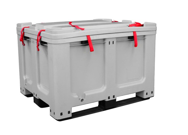 Industrijski plastični zabojnik za baterije s pokrovom | 1200x1000x780 mm  | P955