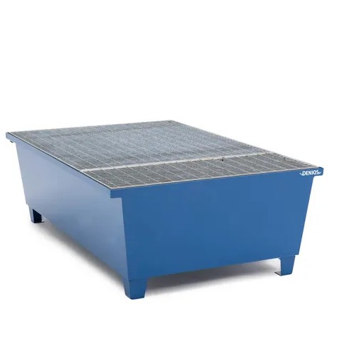 Lovilna- prestrezna posoda iz jekla za 1 IBC 600 litrov | s polnilnim prostorom