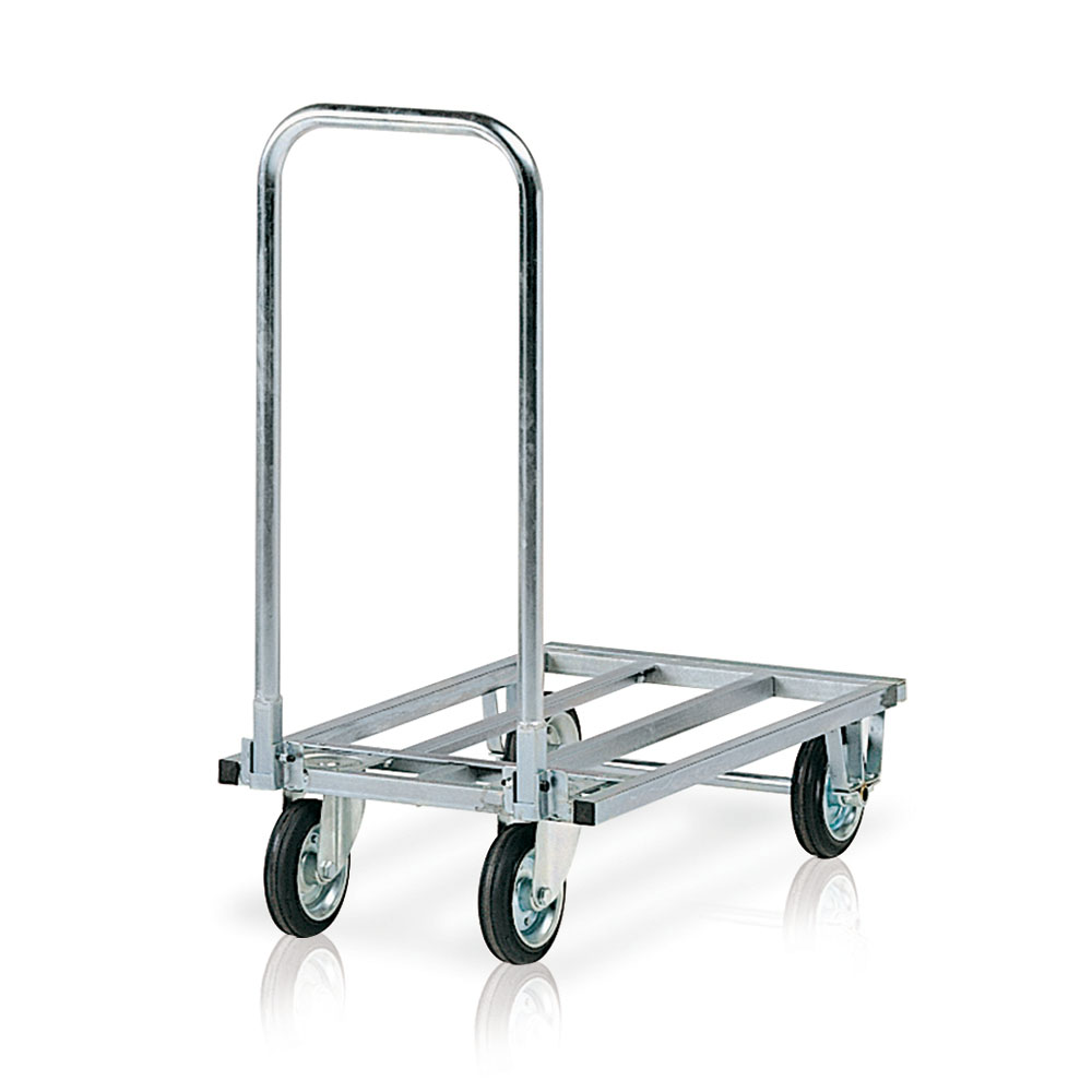 Skladiščni voziček | galvaniziran | 755-1060x460x175-905 mm | C012Z