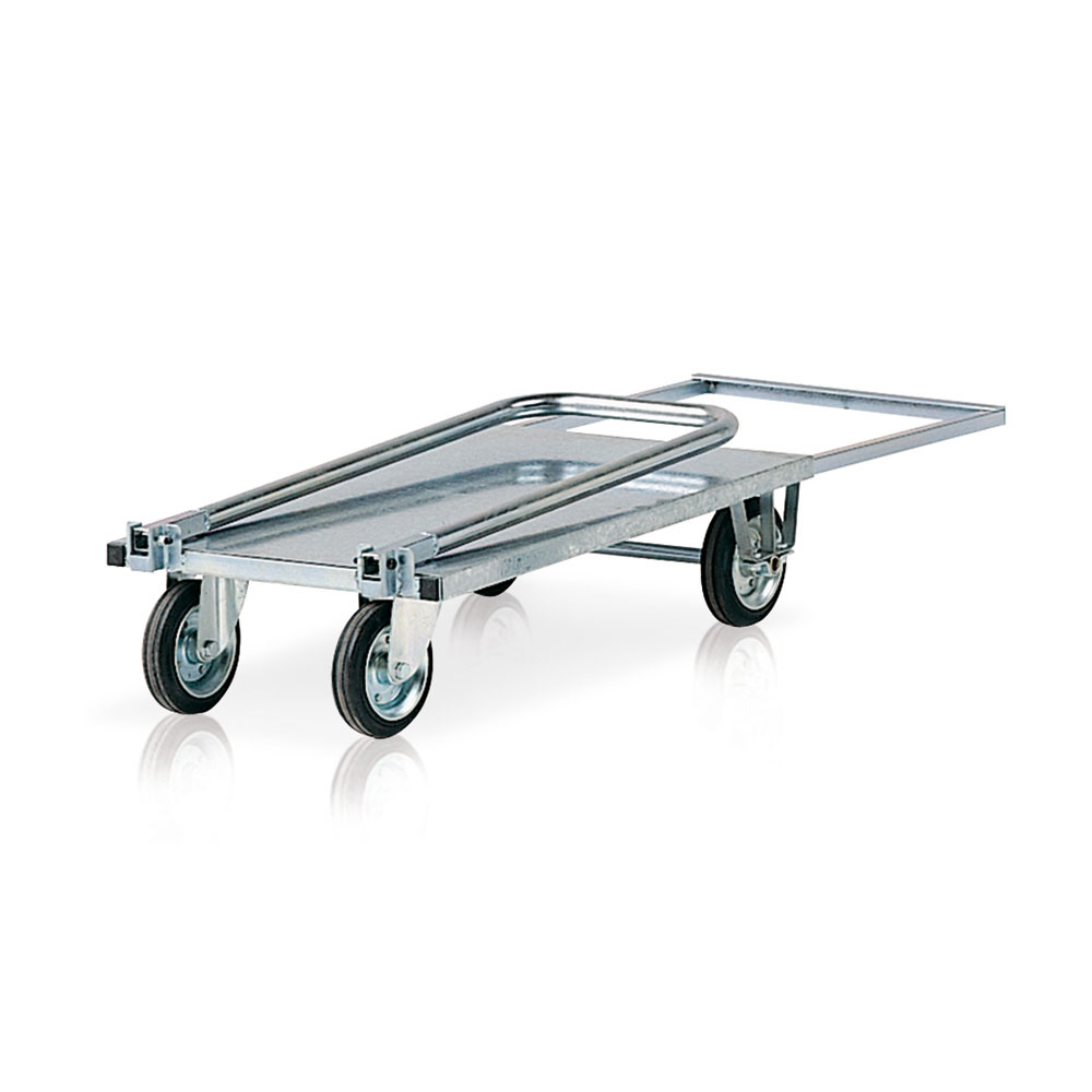 Skladiščni voziček | galvaniziran 755-1060x460x175-905 mm | C032Z