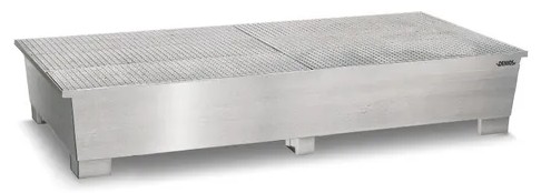 Pro line Lovilna- prestrezna posoda INOX | 2 IBC | galvanizirana rešetka