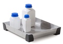 Pro-line pladenj proti razlitju za majhne posode | INOX  | 15 litrov