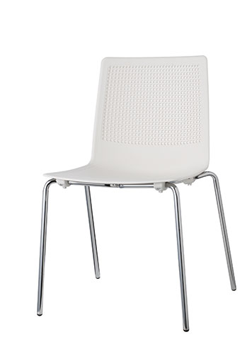 [D2544/BI] Jedilniški stol ASTRA | bel