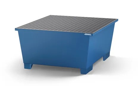 [328456] Lovilna- prestrezna posoda iz jekla za 1 IBC | s polnilnim prostorom