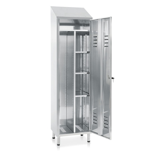 [E121] Večnamenska garderobna omara INOX | AISI 441 | 1780-1980x500x400 mm | E121