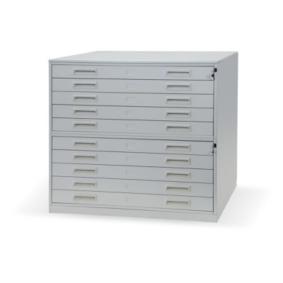 [D7283] Modularna omara za večje dokumente in načrte | 8x predali | 115x1250x870 mm | D7283